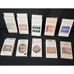 NIB Mixed Lot Of 10 Packs Of Fake Nails